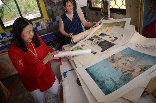 De visita en la fundación - museo de la Maestra Rosa Tavárez