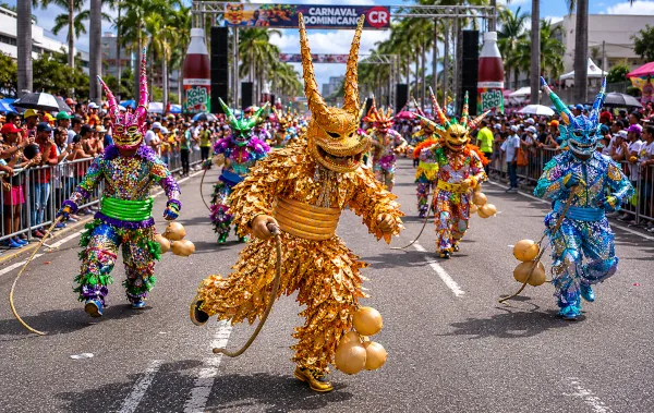 Diablo Cojuelo en el carnaval dominicano