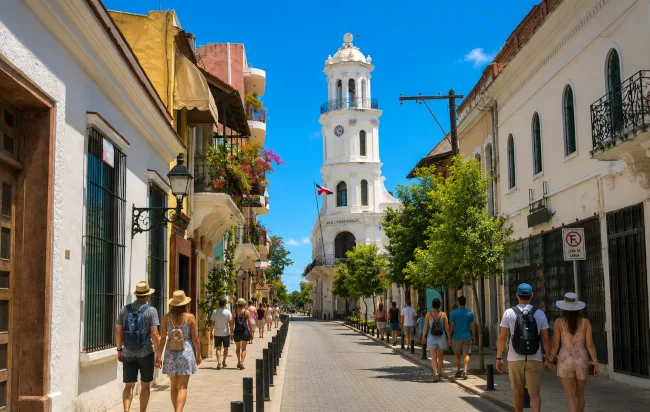 Calle histórica de la Ciudad Colonial de Santo Domingo
