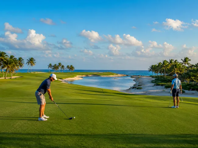 Campo de golf turístico en República Dominicana