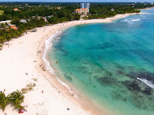Playa dominicana de arena blanca